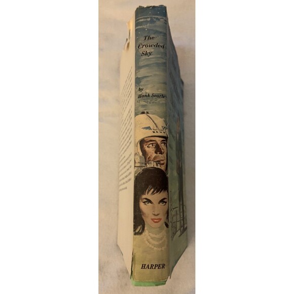 The Crowded Sky by Hank Searls VTG 1960. Hardcover w Dust Jacket. Good Cond. - Picture 2 of 5